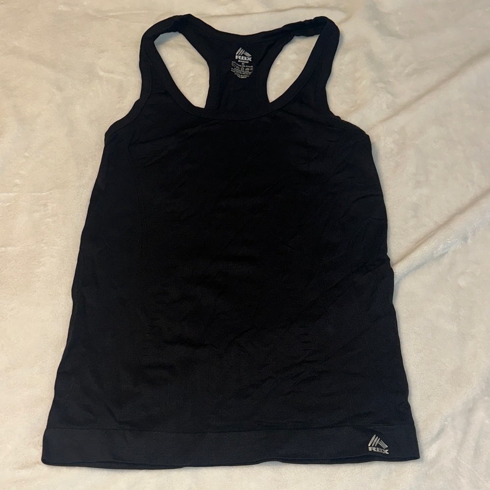 Reebok Black Racerback Athletic Tank Top